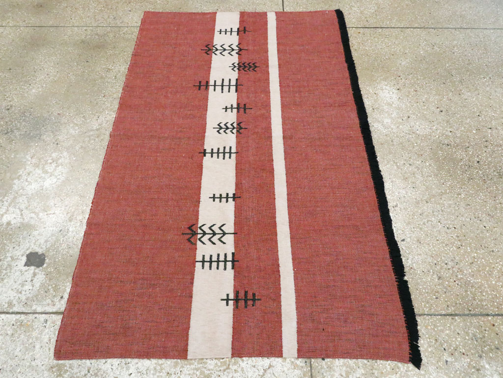 Vintage Ecuadorian Textile Flatweave, No.27742 - Galerie Shabab