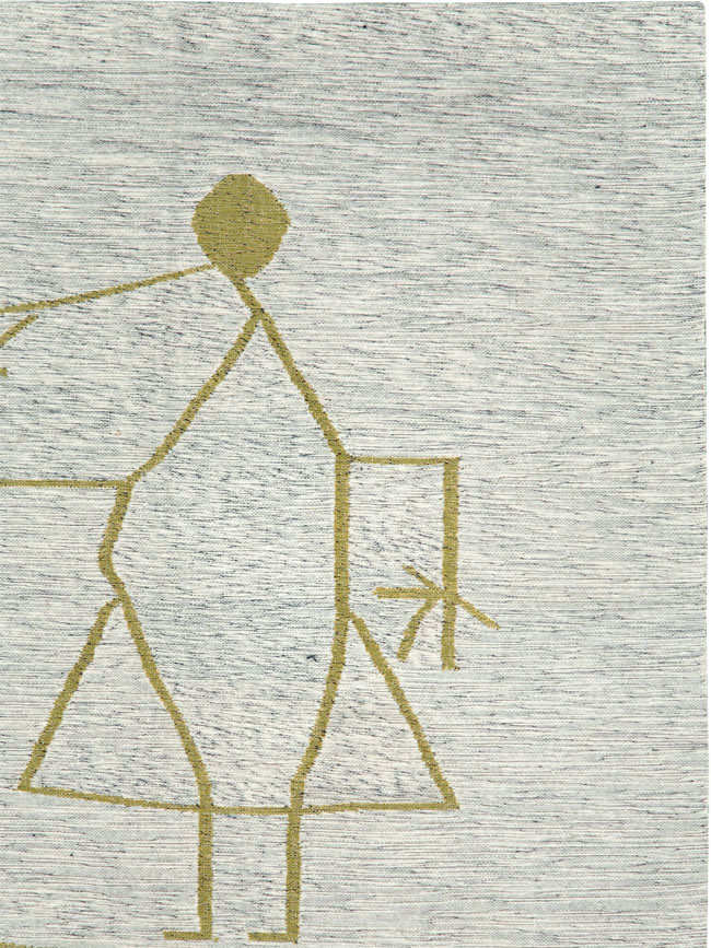 Vintage Ecuadorian Pictorial Textile Flatweave, No.27745 - Galerie Shabab