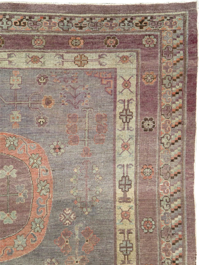 Antique East Turkestan Khotan Gallery Carpet, No.27747 - Galerie Shabab