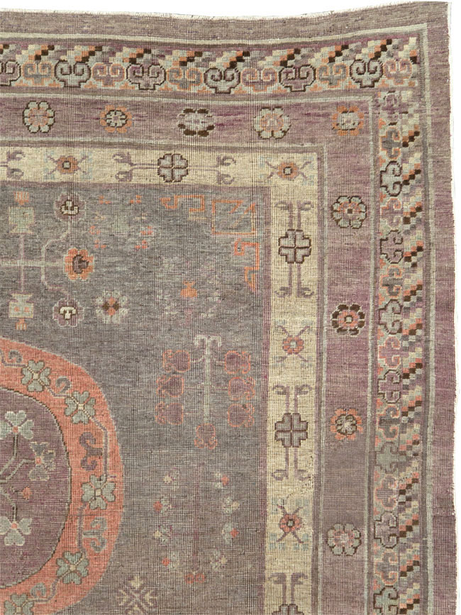 Antique East Turkestan Khotan Gallery Carpet, No.27747 - Galerie Shabab