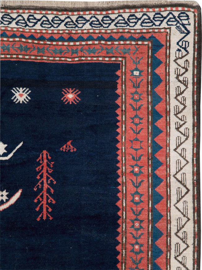 Vintage Caucasian Kazak Rug, No.27756 - Galerie Shabab