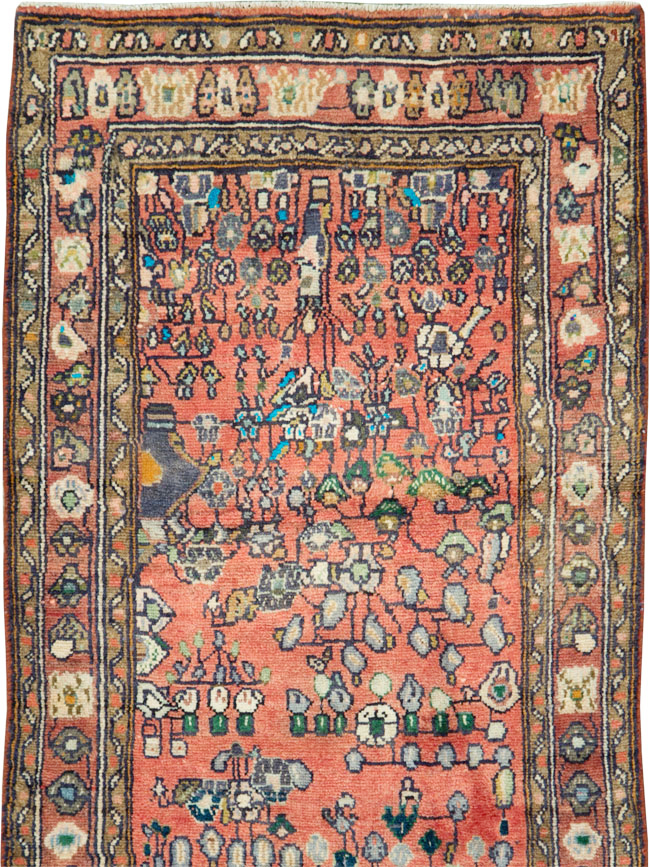 Vintage Persian Mahal Small Runner, No.27760 - Galerie Shabab