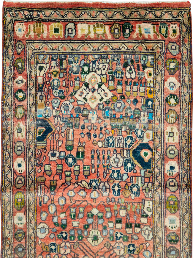 Vintage Persian Mahal Small Runner, No.27760 - Galerie Shabab