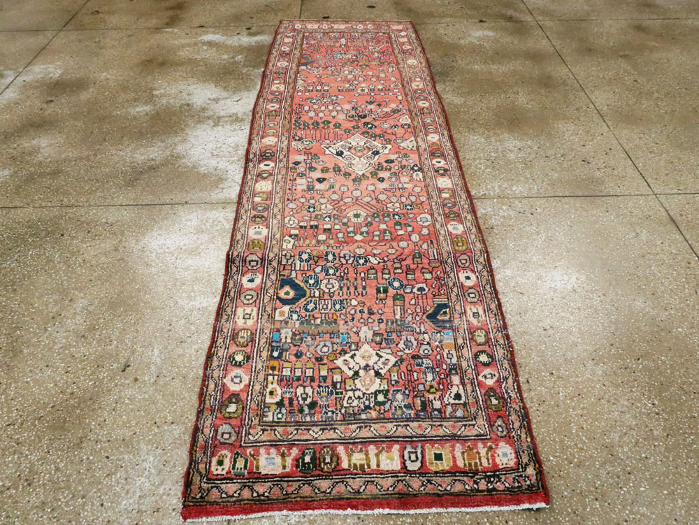 Vintage Persian Mahal Small Runner, No.27760 - Galerie Shabab