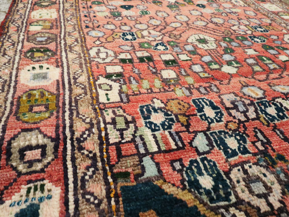 Vintage Persian Mahal Small Runner, No.27760 - Galerie Shabab