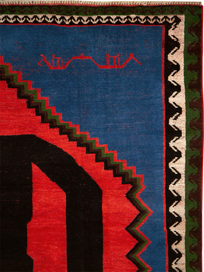 Contemporary Handmade Pictorial Accent Rug of Frankenstein, No.27762 - Galerie Shabab