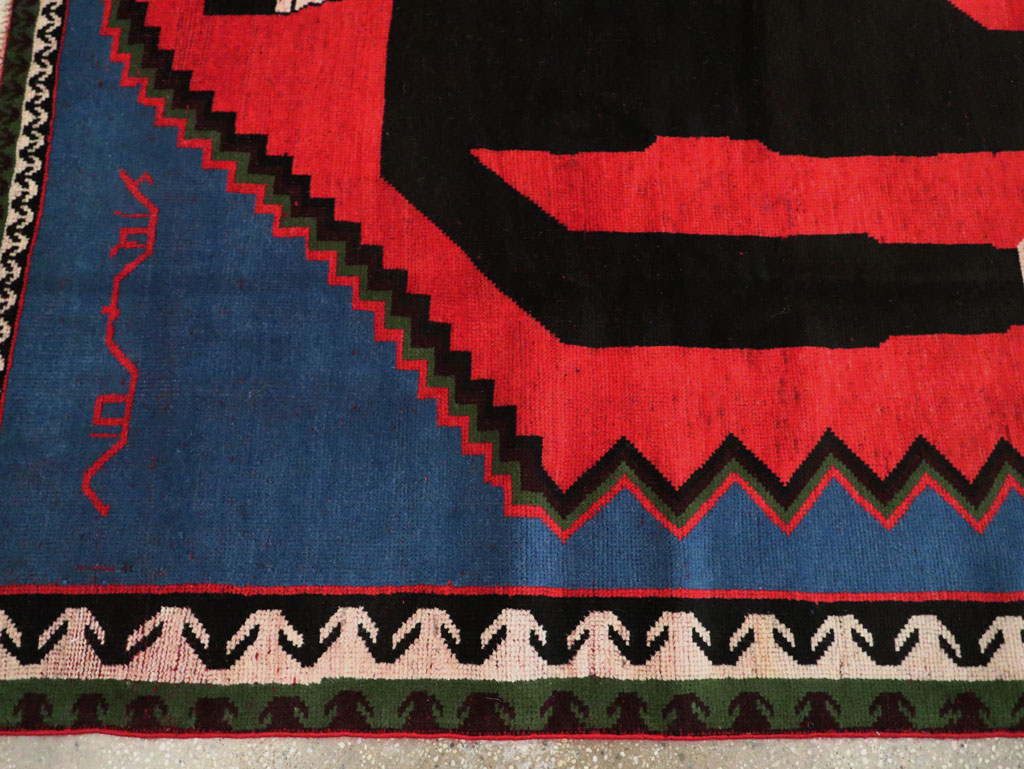 Contemporary Handmade Pictorial Accent Rug of Frankenstein, No.27762 - Galerie Shabab