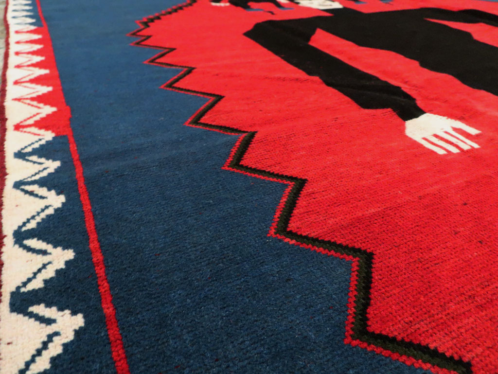 Modern Afghan Pictorial Frankenstein Rug, No.27763 - Galerie Shabab