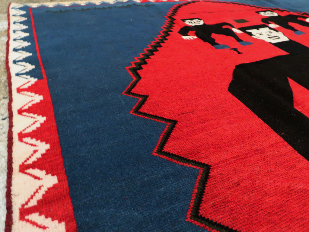Modern Afghan Pictorial Frankenstein Rug, No.27763 - Galerie Shabab