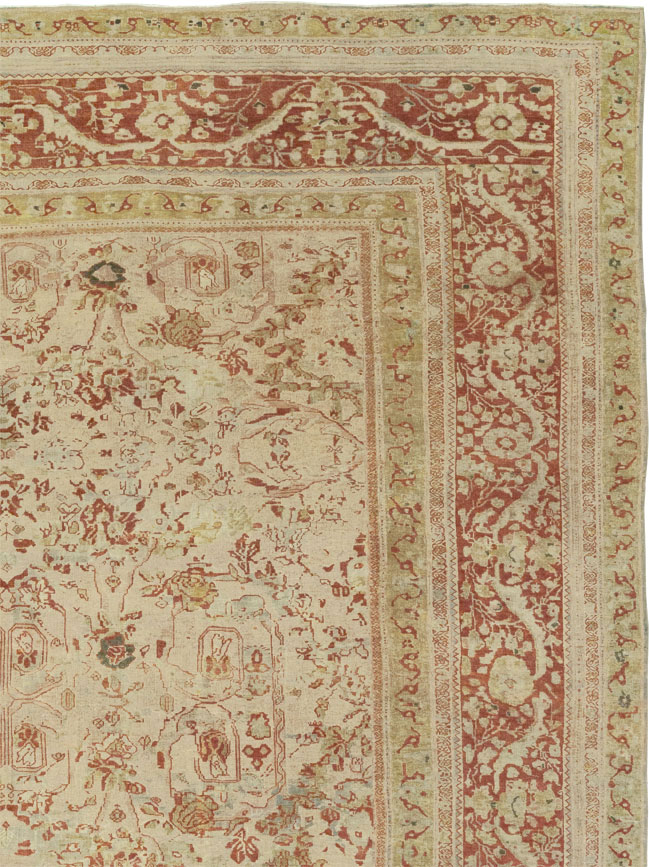 Antique Persian Mahal Oversize Carpet, No.27764 - Galerie Shabab