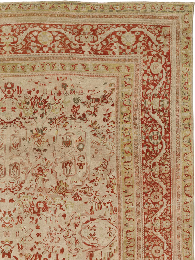 Antique Persian Mahal Oversize Carpet, No.27764 - Galerie Shabab