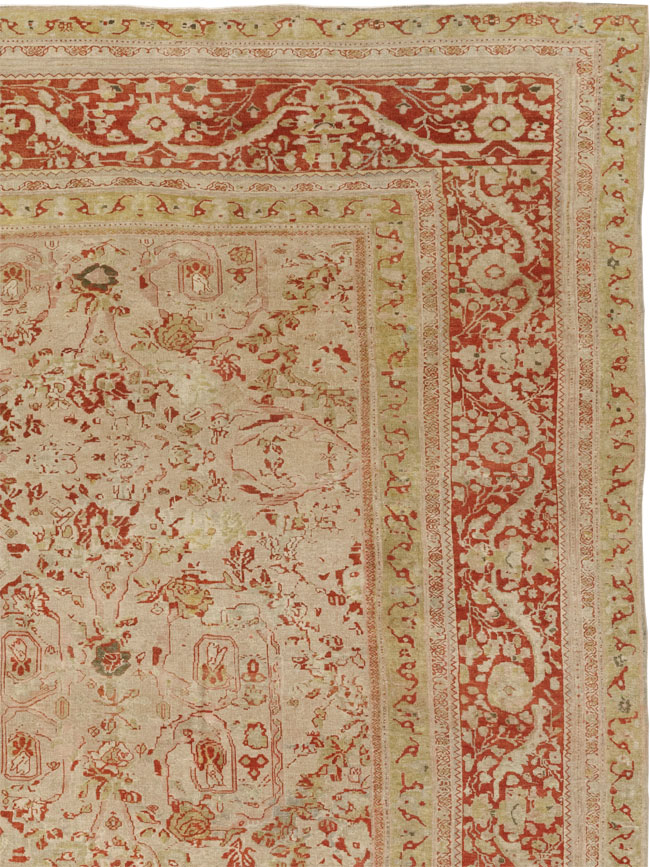 Antique Persian Mahal Oversize Carpet, No.27764 - Galerie Shabab