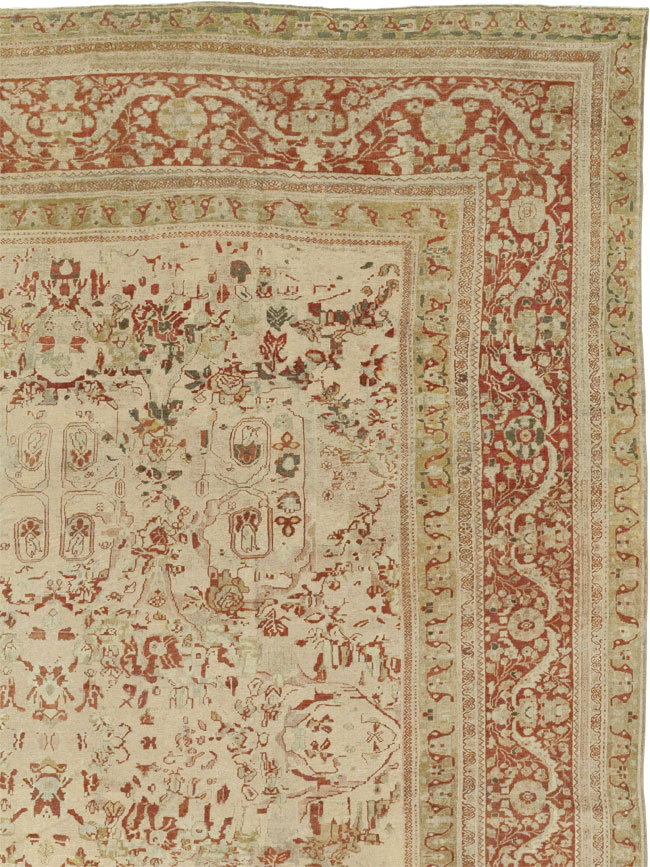 Antique Persian Mahal Oversize Carpet, No.27764 - Galerie Shabab