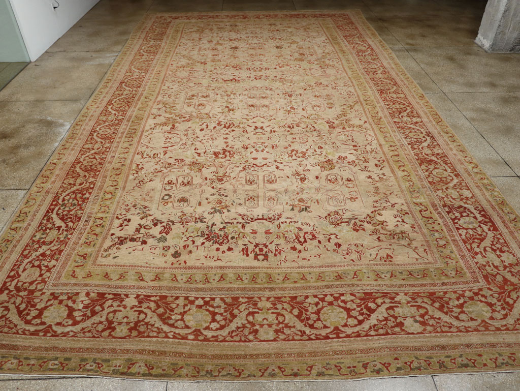 Antique Persian Mahal Oversize Carpet, No.27764 - Galerie Shabab