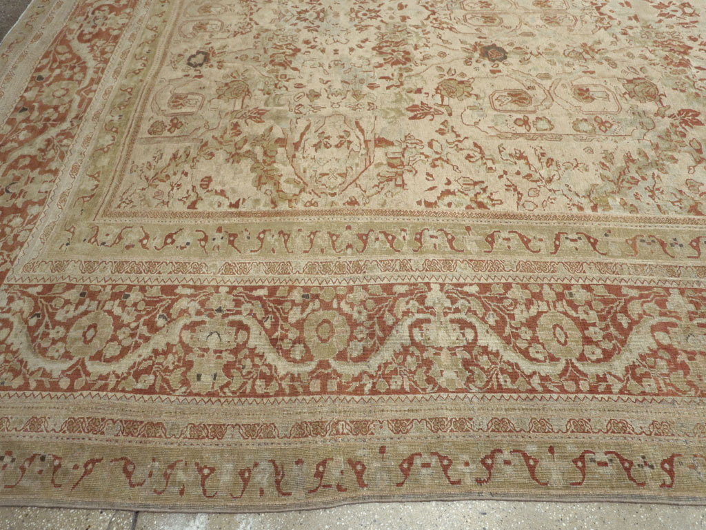 Antique Persian Mahal Oversize Carpet, No.27764 - Galerie Shabab