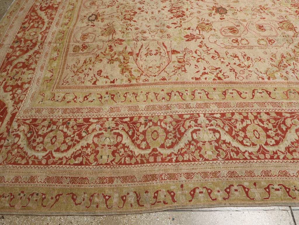 Antique Persian Mahal Oversize Carpet, No.27764 - Galerie Shabab