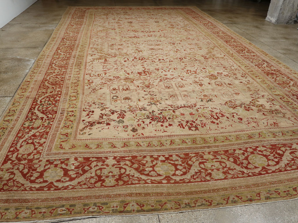 Antique Persian Mahal Oversize Carpet, No.27764 - Galerie Shabab