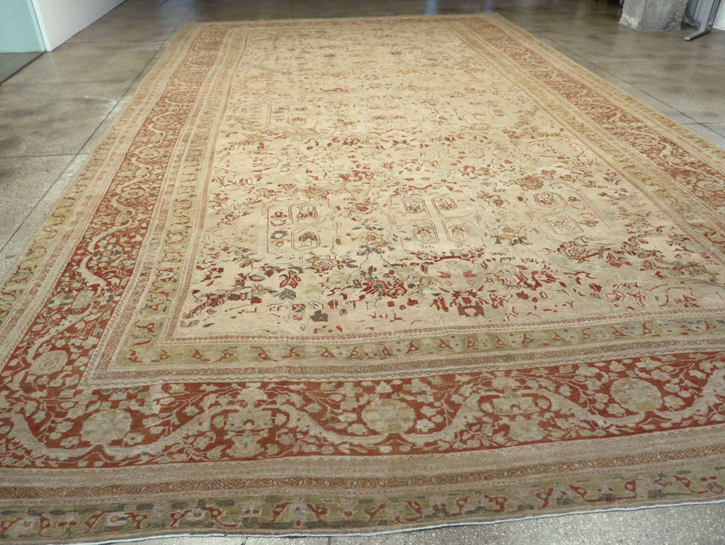 Antique Persian Mahal Oversize Carpet, No.27764 - Galerie Shabab