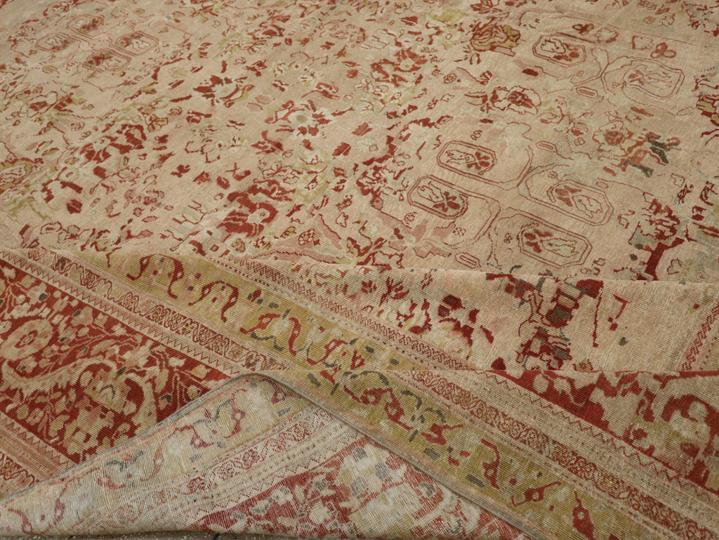 Antique Persian Mahal Oversize Carpet, No.27764 - Galerie Shabab