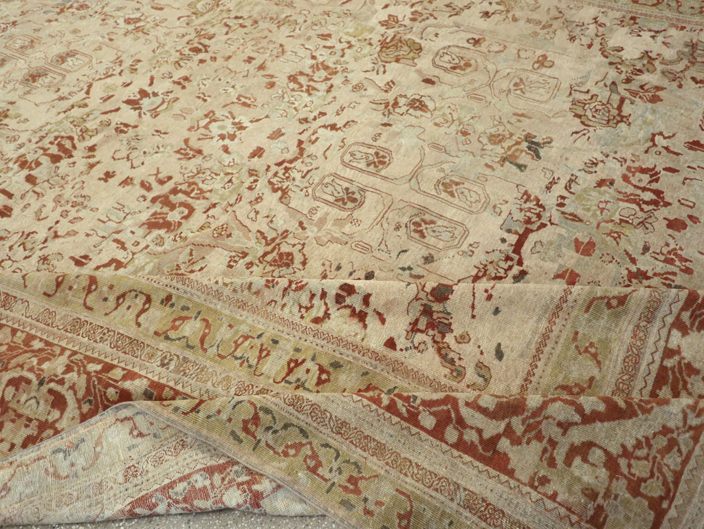 Antique Persian Mahal Oversize Carpet, No.27764 - Galerie Shabab