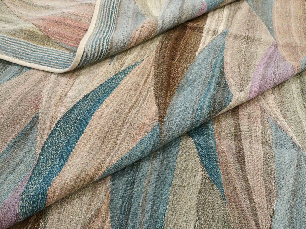 Modern Swedish Inspired Turkish Flatweave, No.27766 - Galerie Shabab
