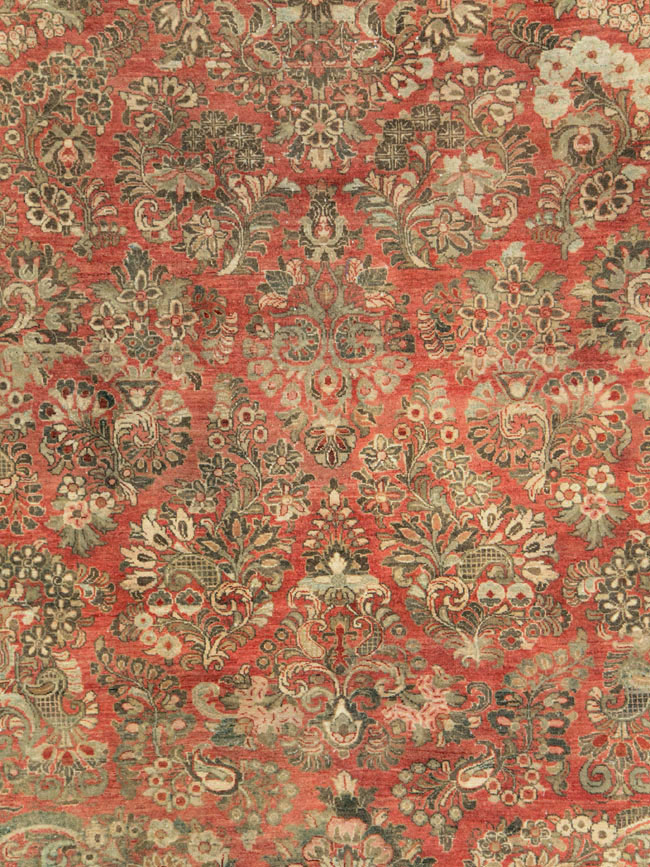 Vintage Persian Sarouk Large Room Size Carpet, No.27772 - Galerie Shabab