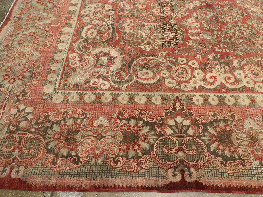 Vintage Persian Sarouk Large Room Size Carpet, No.27772 - Galerie Shabab