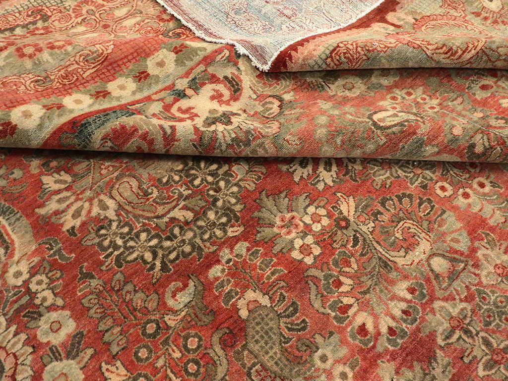 Vintage Persian Sarouk Large Room Size Carpet, No.27772 - Galerie Shabab