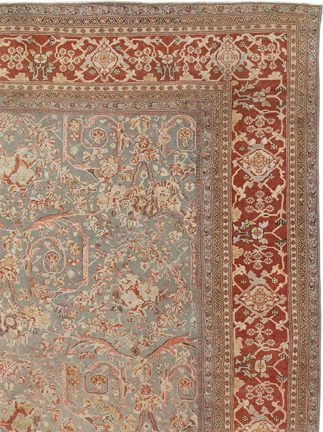 Antique Persian Mahal Oversize Carpet, No.27778 - Galerie Shabab