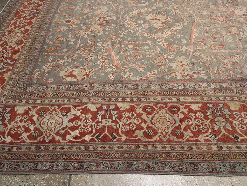 Antique Persian Mahal Oversize Carpet, No.27778 - Galerie Shabab