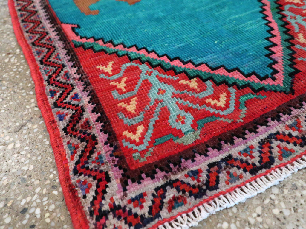 Vintage Pictorial Hamadan Rug, No.27780 - Galerie Shabab