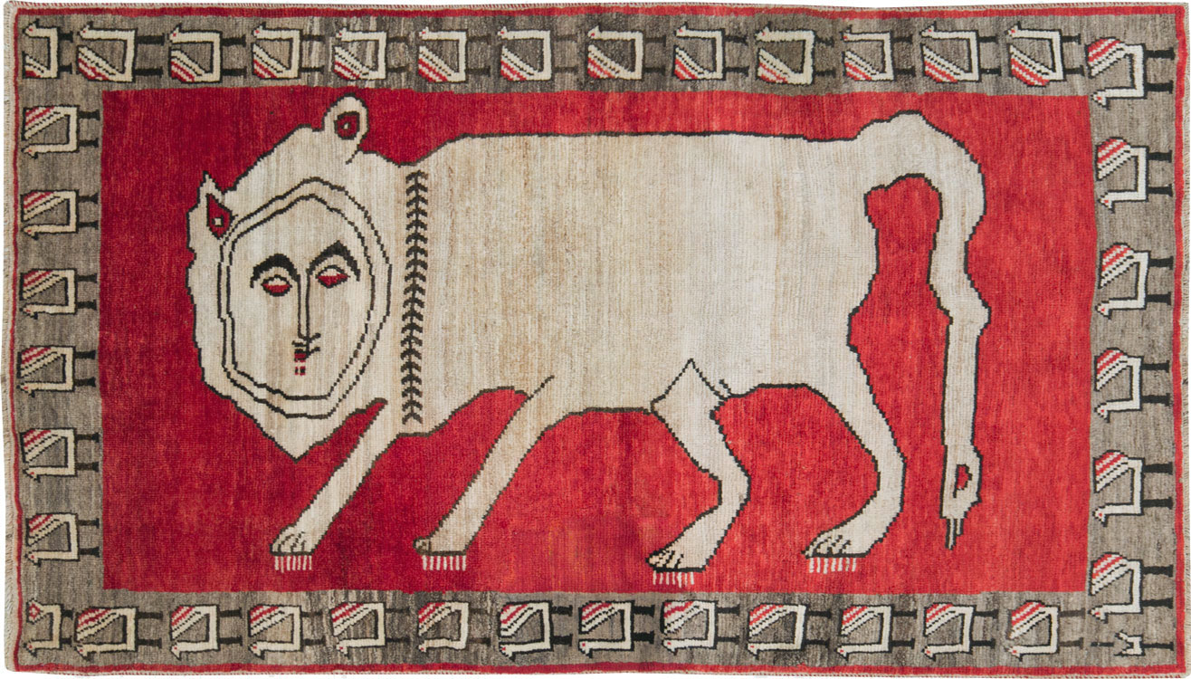 Vintage Persian Gabbeh Rug, No.27786 - Galerie Shabab