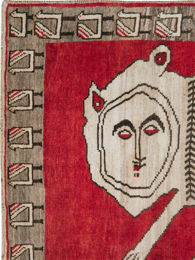 Vintage Persian Gabbeh Rug, No.27786 - Galerie Shabab