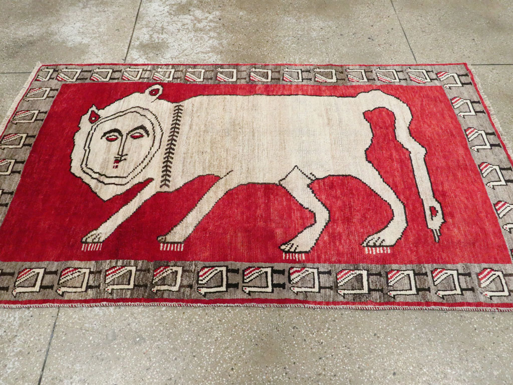 Vintage Persian Gabbeh Rug, No.27786 - Galerie Shabab