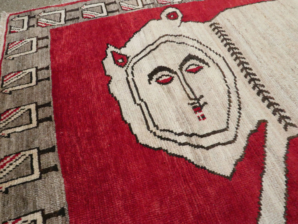 Vintage Persian Gabbeh Rug, No.27786 - Galerie Shabab