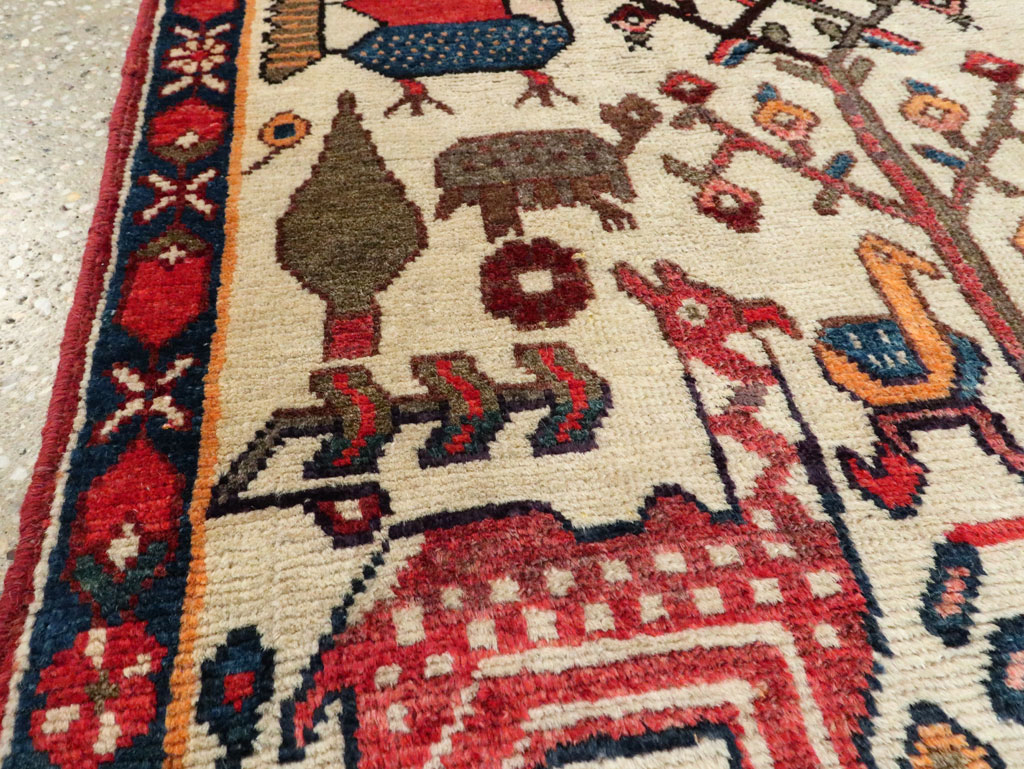 Vintage Persian Tabriz Pictorial Rug, No.27788 - Galerie Shabab