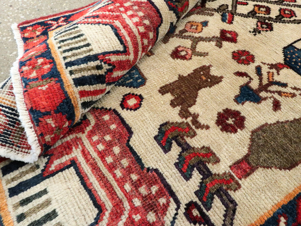 Vintage Persian Tabriz Pictorial Rug, No.27788 - Galerie Shabab