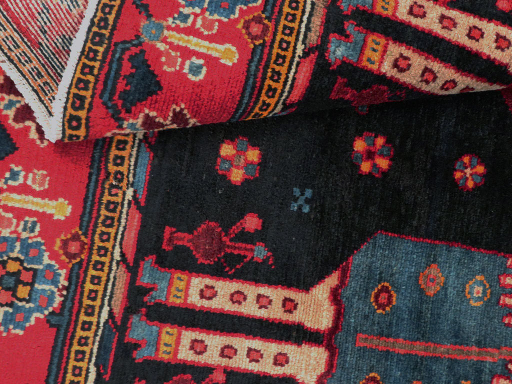 Vintage Persian Pictorial Bakhtiari Rug, No.27789 - Galerie Shabab