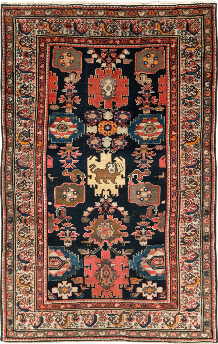 Antique Persian Malayer Accent Rug, No.27797 - Galerie Shabab