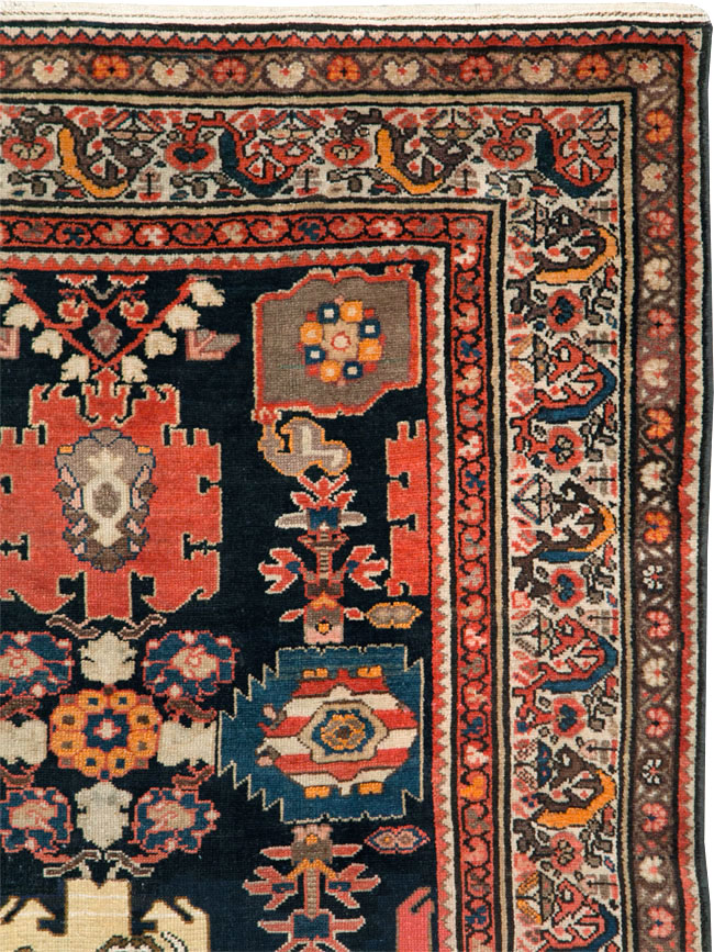Antique Persian Malayer Accent Rug, No.27797 - Galerie Shabab