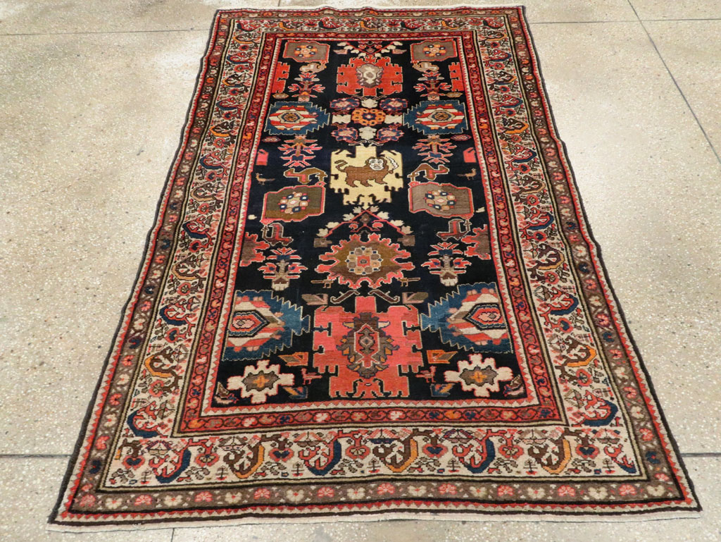 Antique Persian Malayer Accent Rug, No.27797 - Galerie Shabab