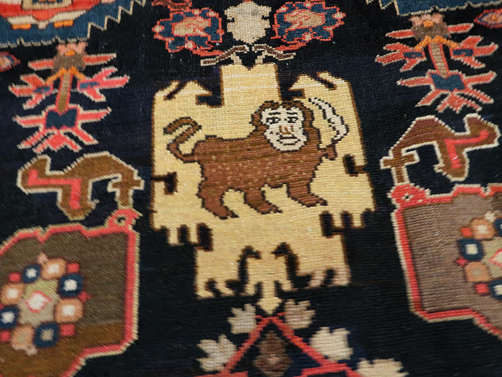 Antique Persian Malayer Accent Rug, No.27797 - Galerie Shabab