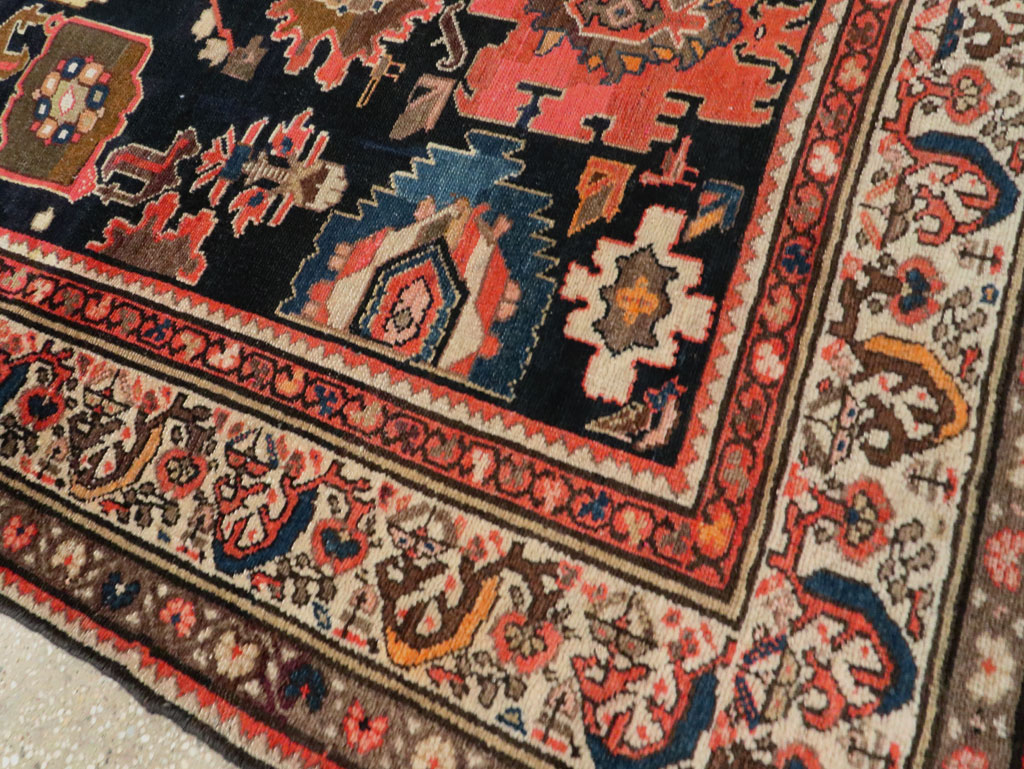 Antique Persian Malayer Accent Rug, No.27797 - Galerie Shabab