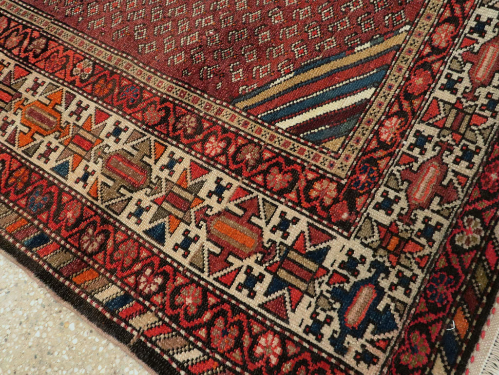 Antique Persian Pictorial Malayer Accent Rug, No.27798 - Galerie Shabab