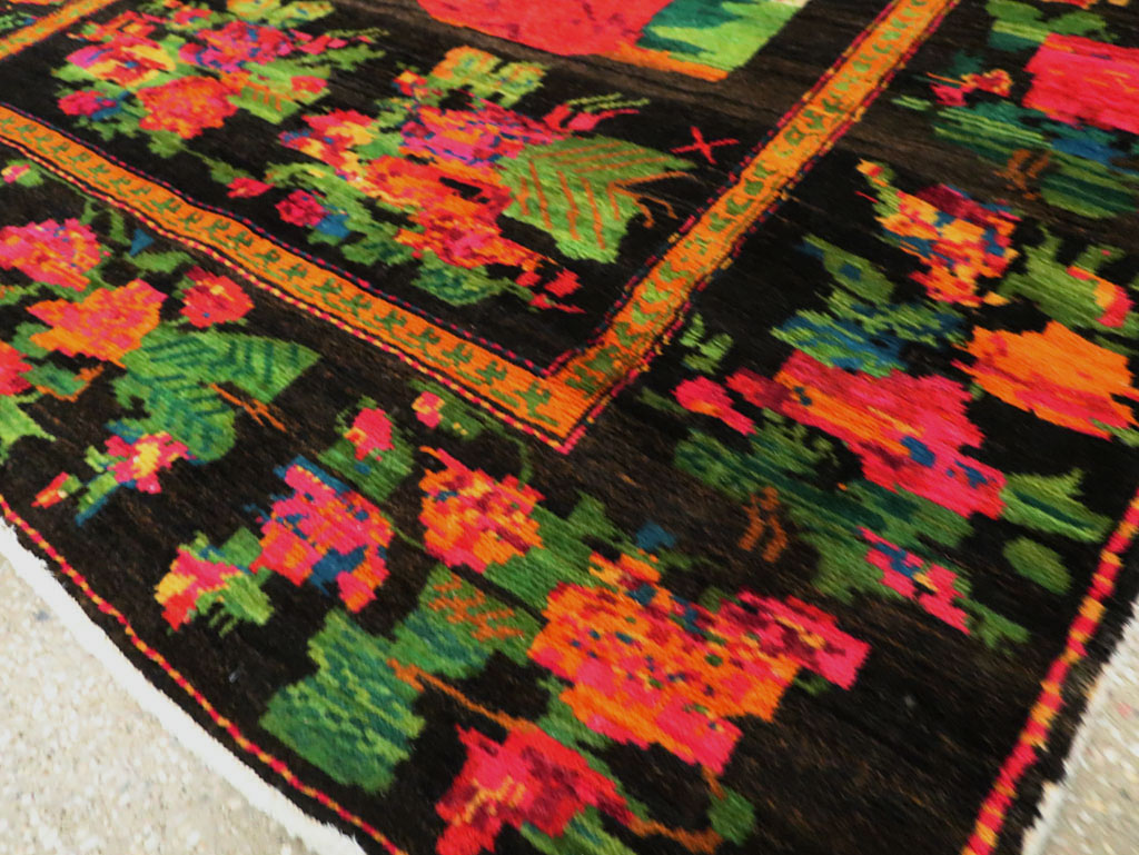 Vintage Pictorial Karabagh Rug, No.27809 - Galerie Shabab