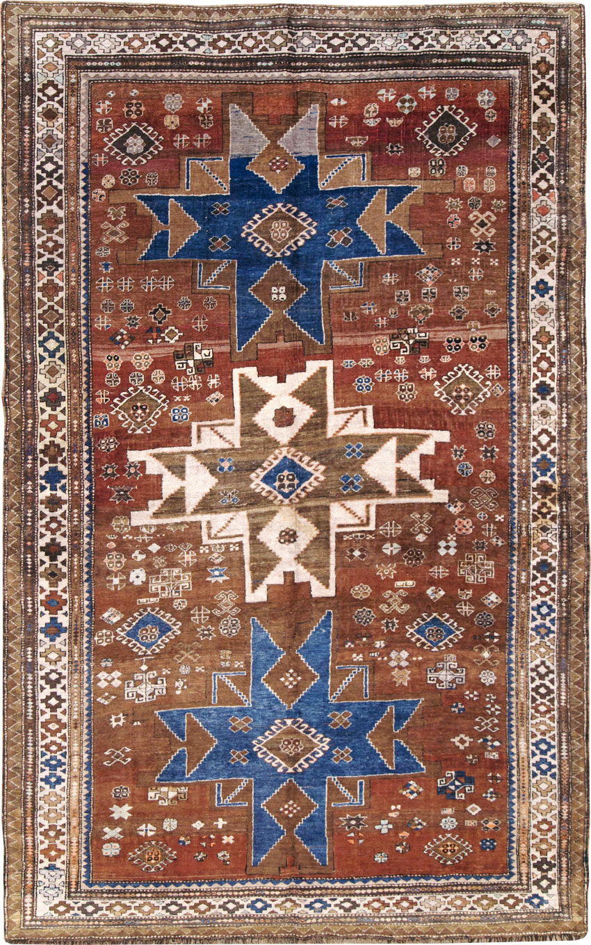 Vintage  Caucasian Kazak Rug, No.27814 - Galerie Shabab
