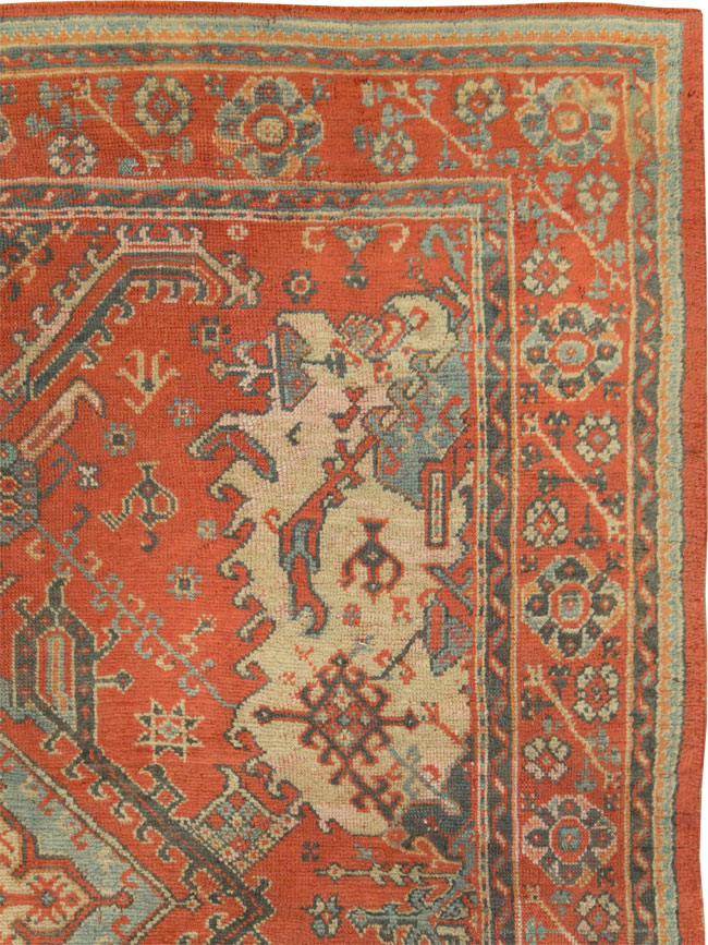 Antique Turkish Oushak Rug, No.27815 - Galerie Shabab