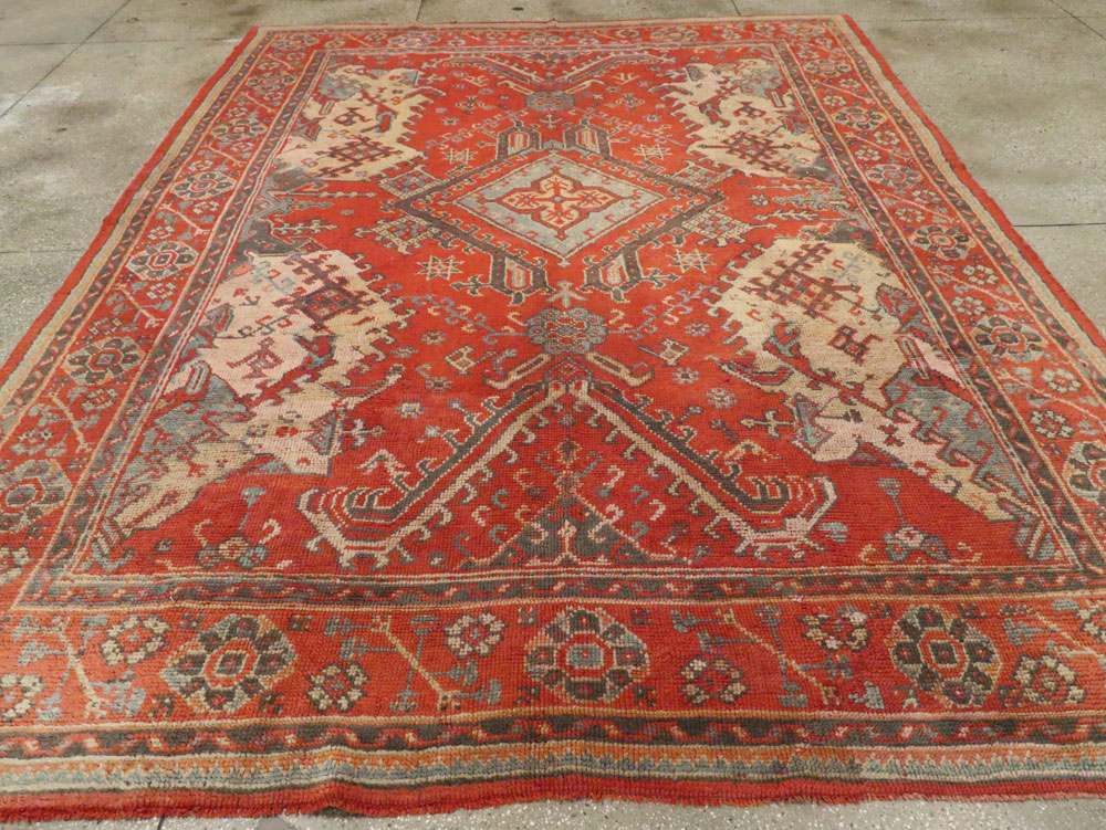 Antique Turkish Oushak Rug, No.27815 - Galerie Shabab