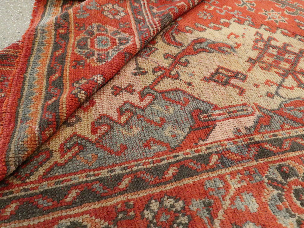 Antique Turkish Oushak Rug, No.27815 - Galerie Shabab