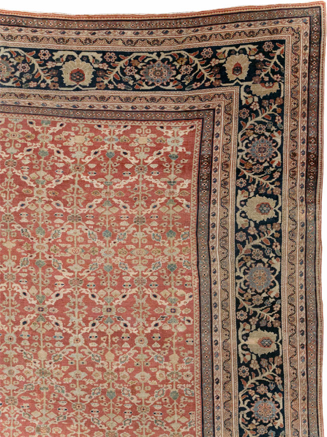 Antique Persian Mahal Oversize Carpet, No.27816 - Galerie Shabab
